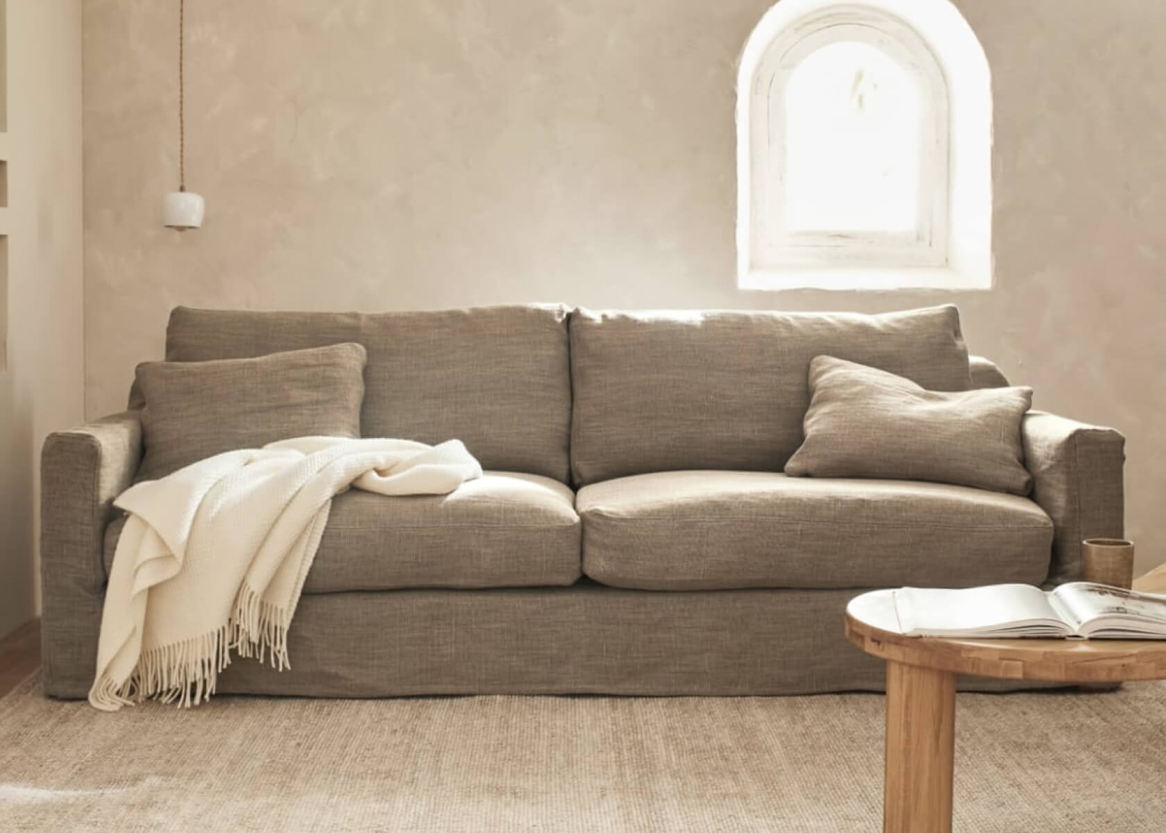 PALM-Sofa aus Leinen – Kipli