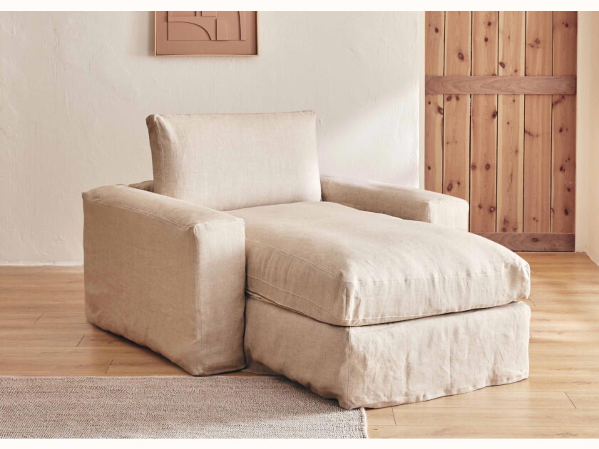 Divano letto in lino LENO