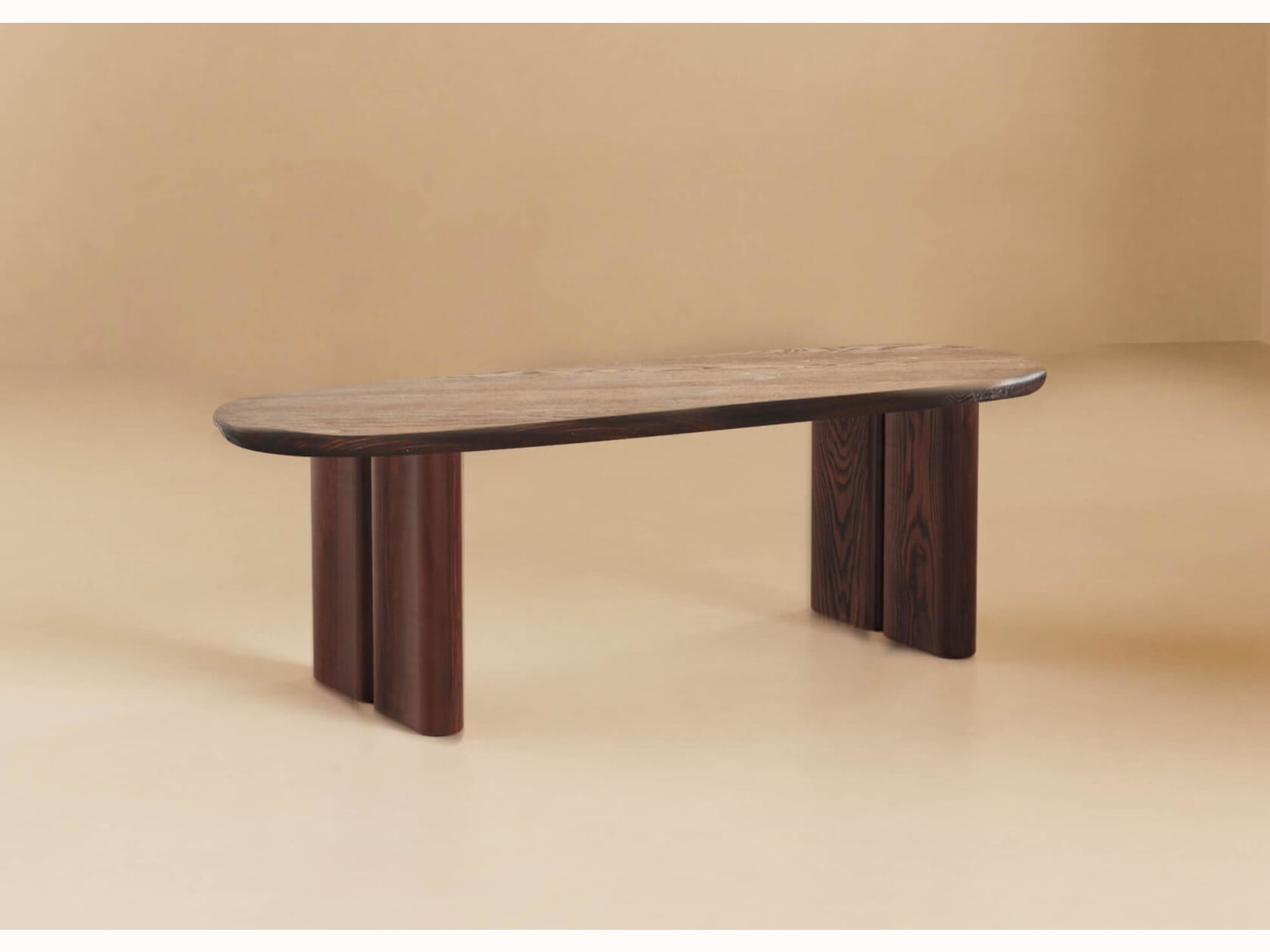 Tavolino ovale in legno massello BAOBAB - 120 cm