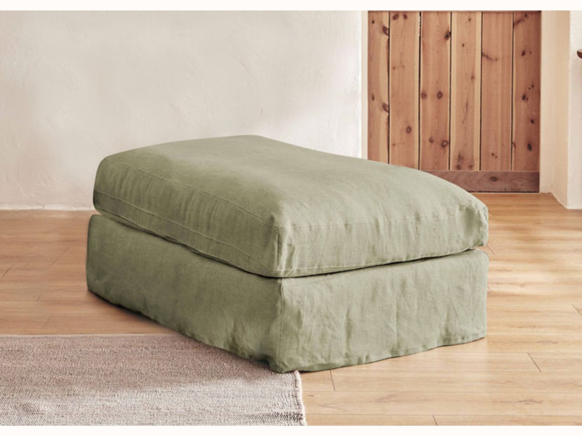 Pouf in lino LENO