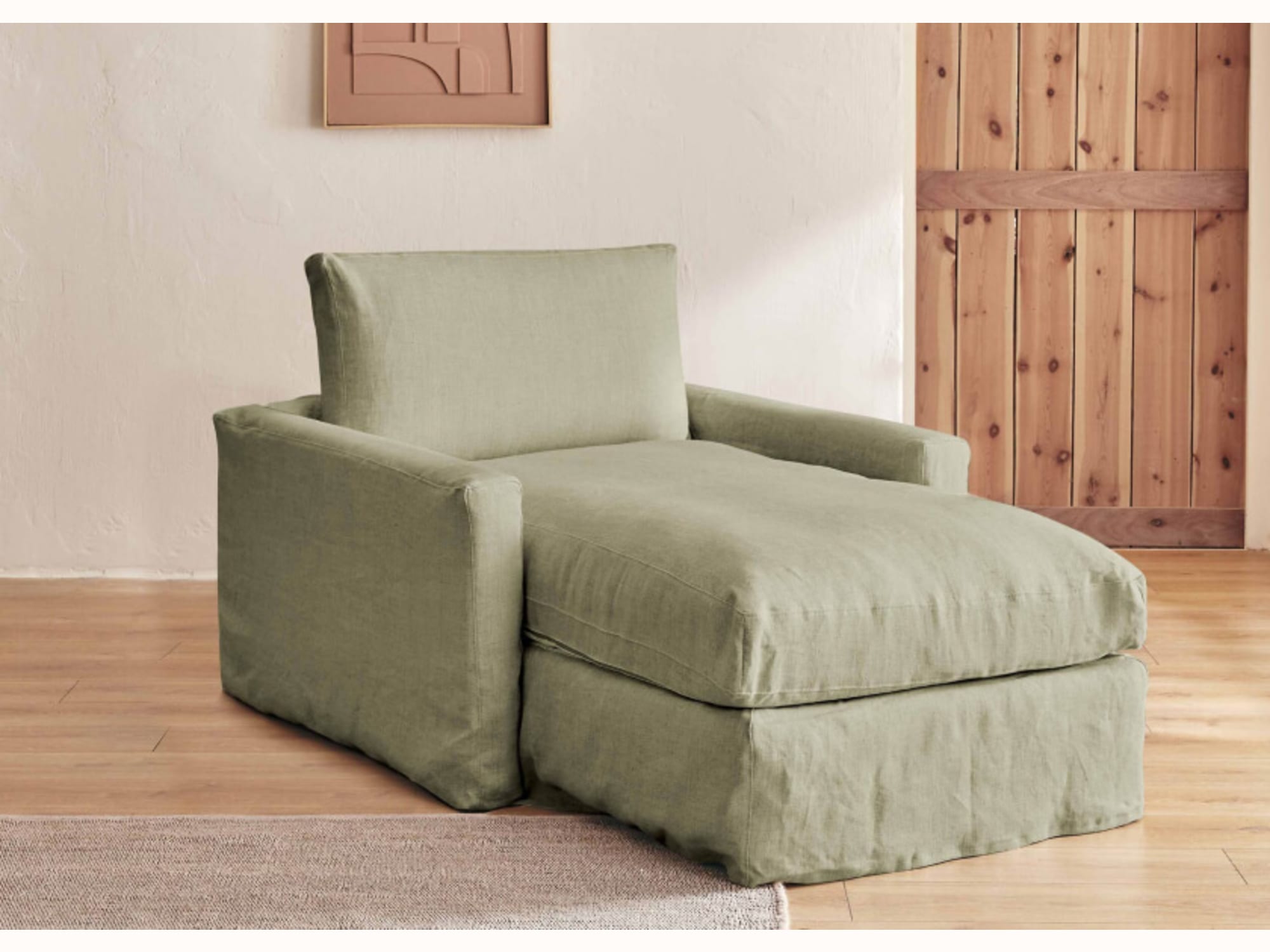 Divano letto in lino LENO
