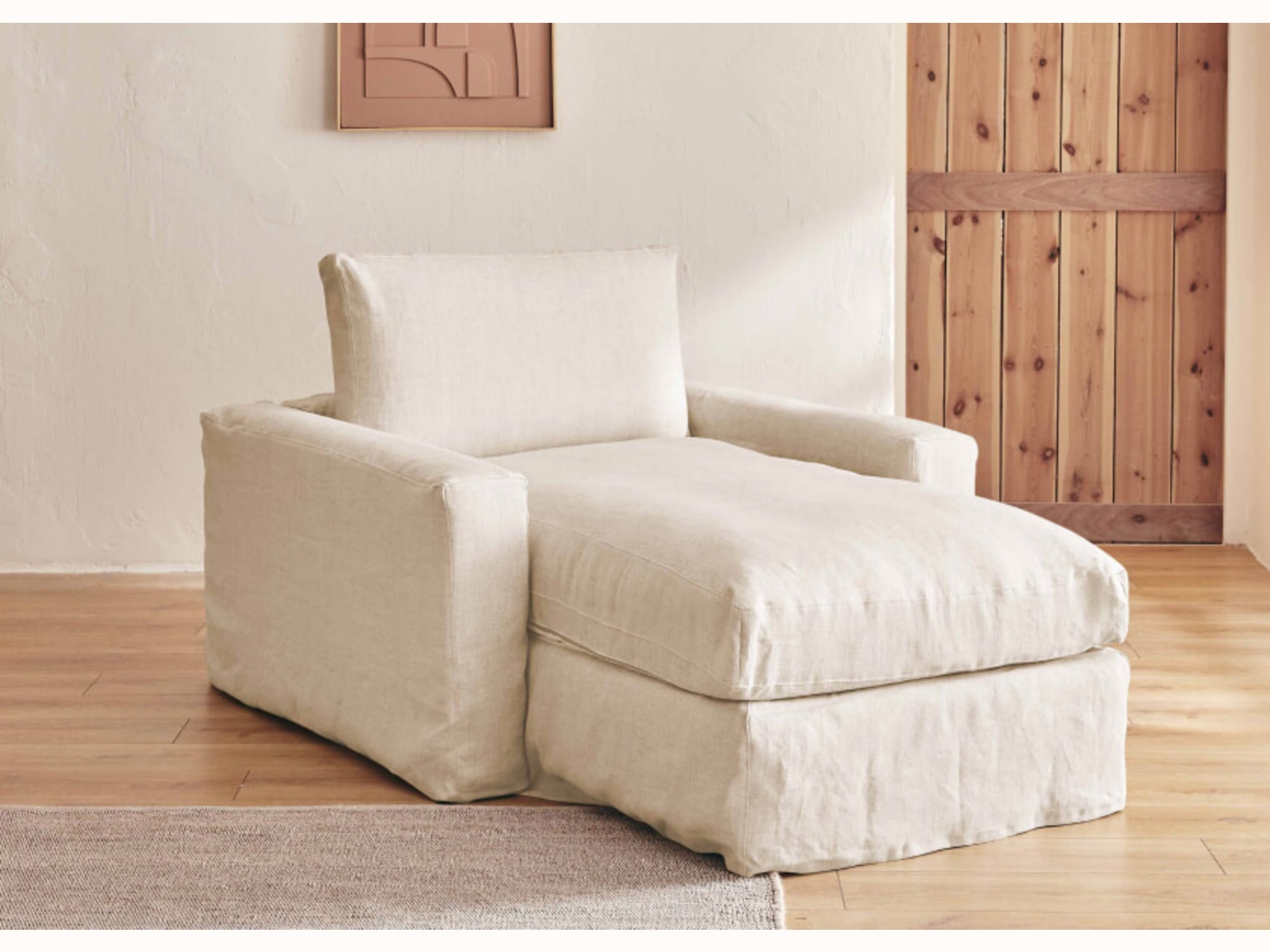 Divano letto in lino LENO