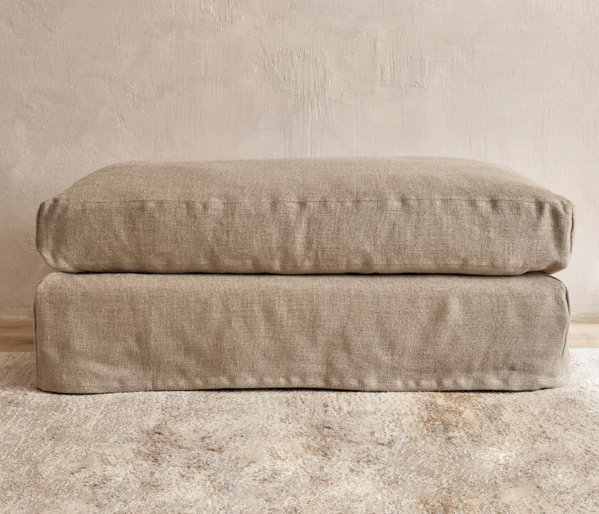 Pouf in lino PALM