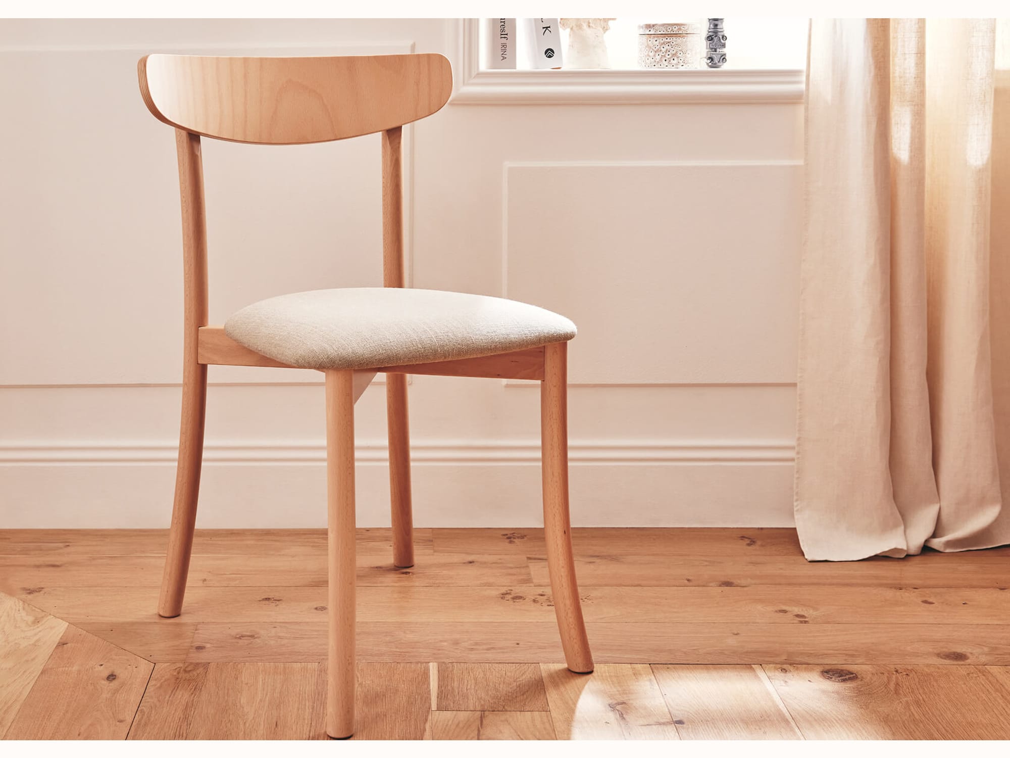 Sedia in legno massello TULIPE (set da 2)