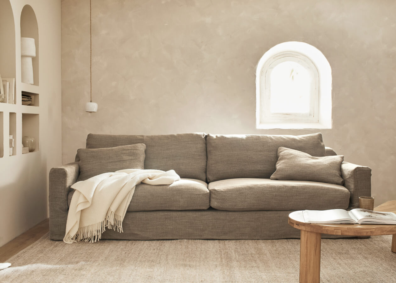 PALM-Sofa aus Leinen – Kipli