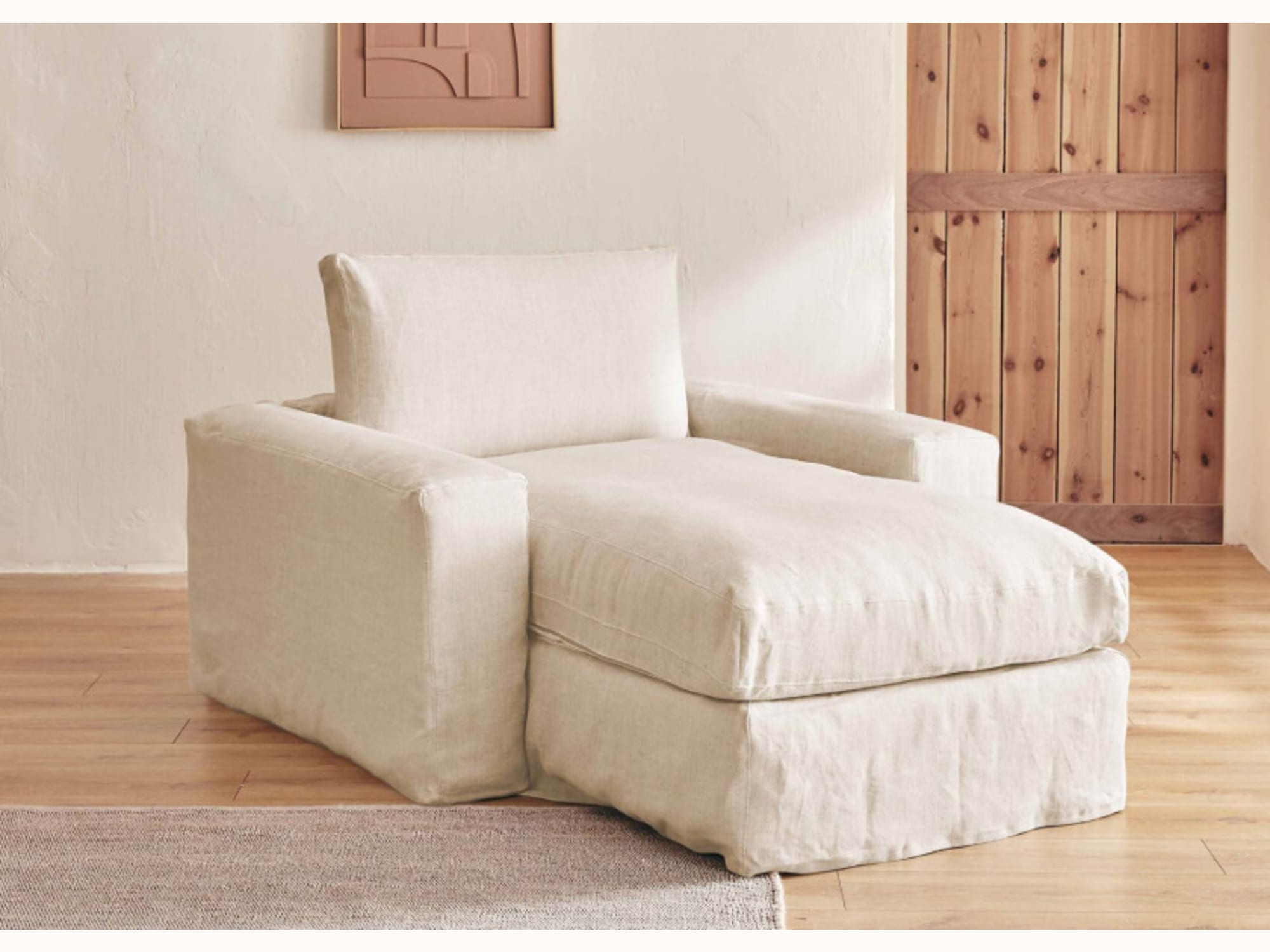 Divano letto in lino LENO