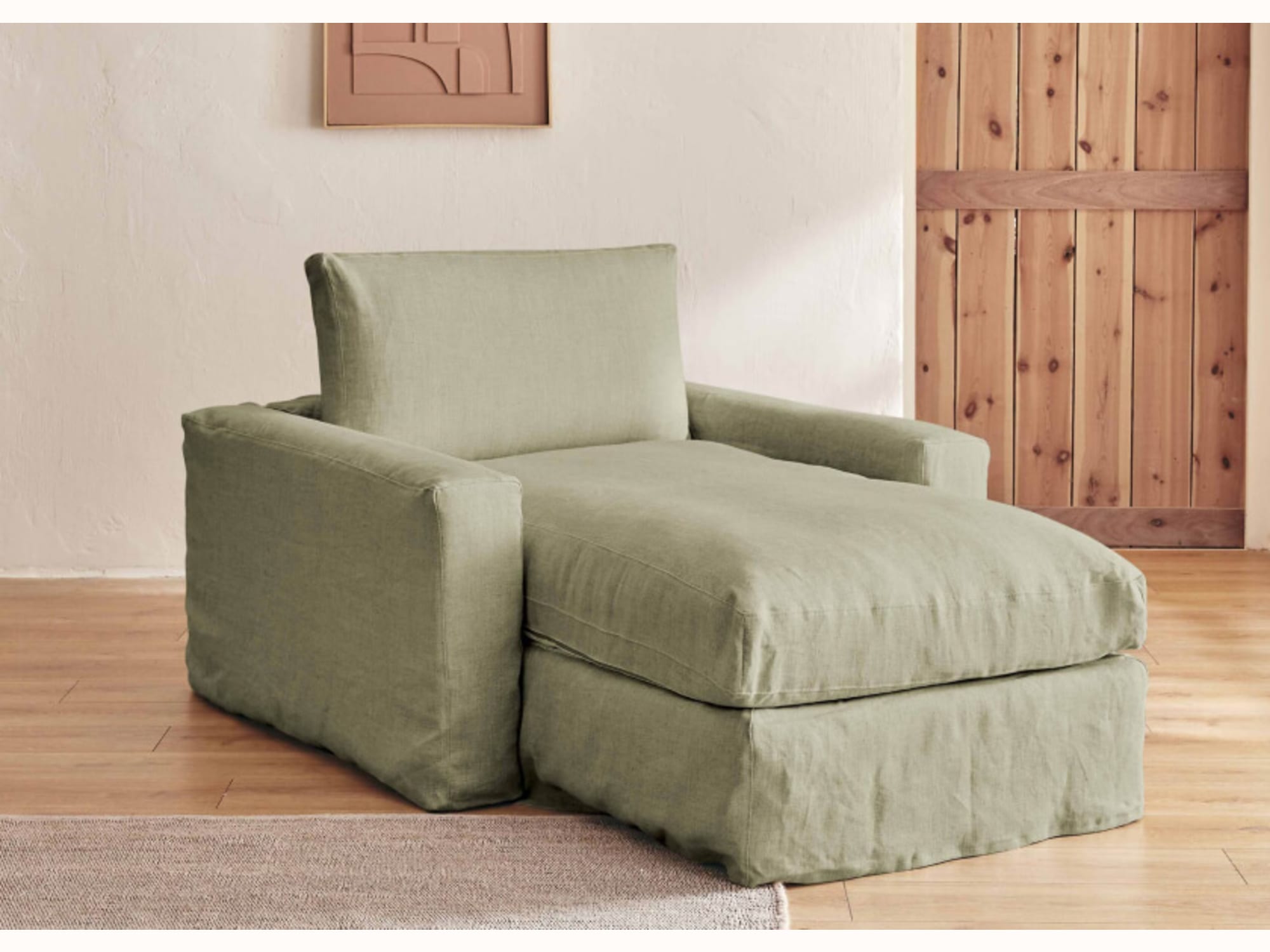 Divano letto in lino LENO