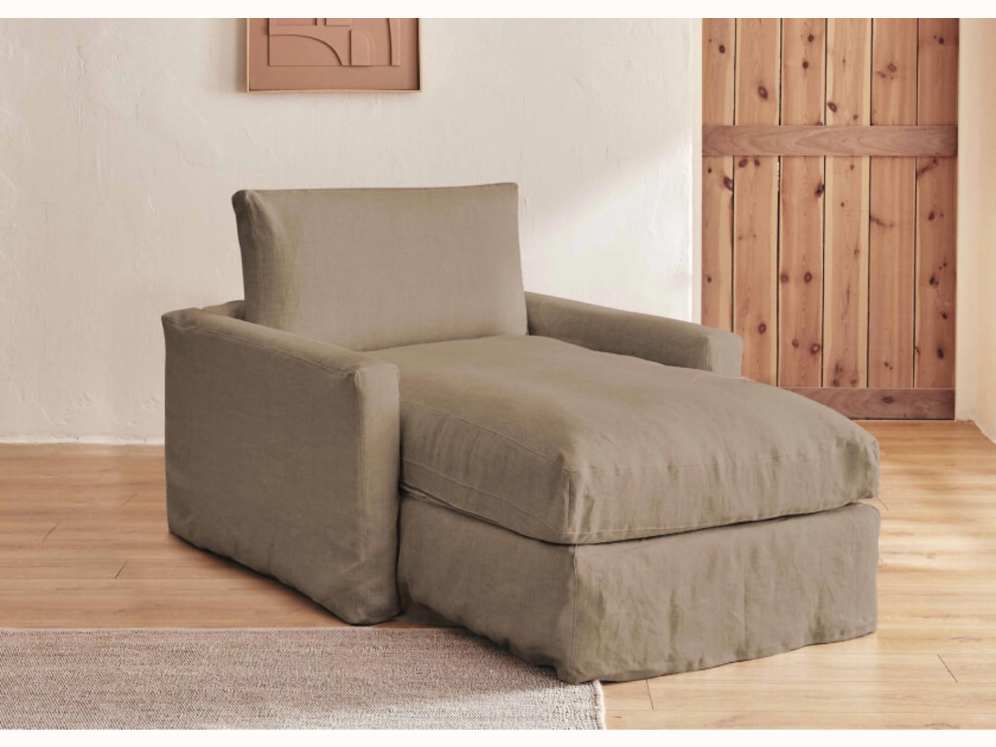 Divano letto in lino LENO