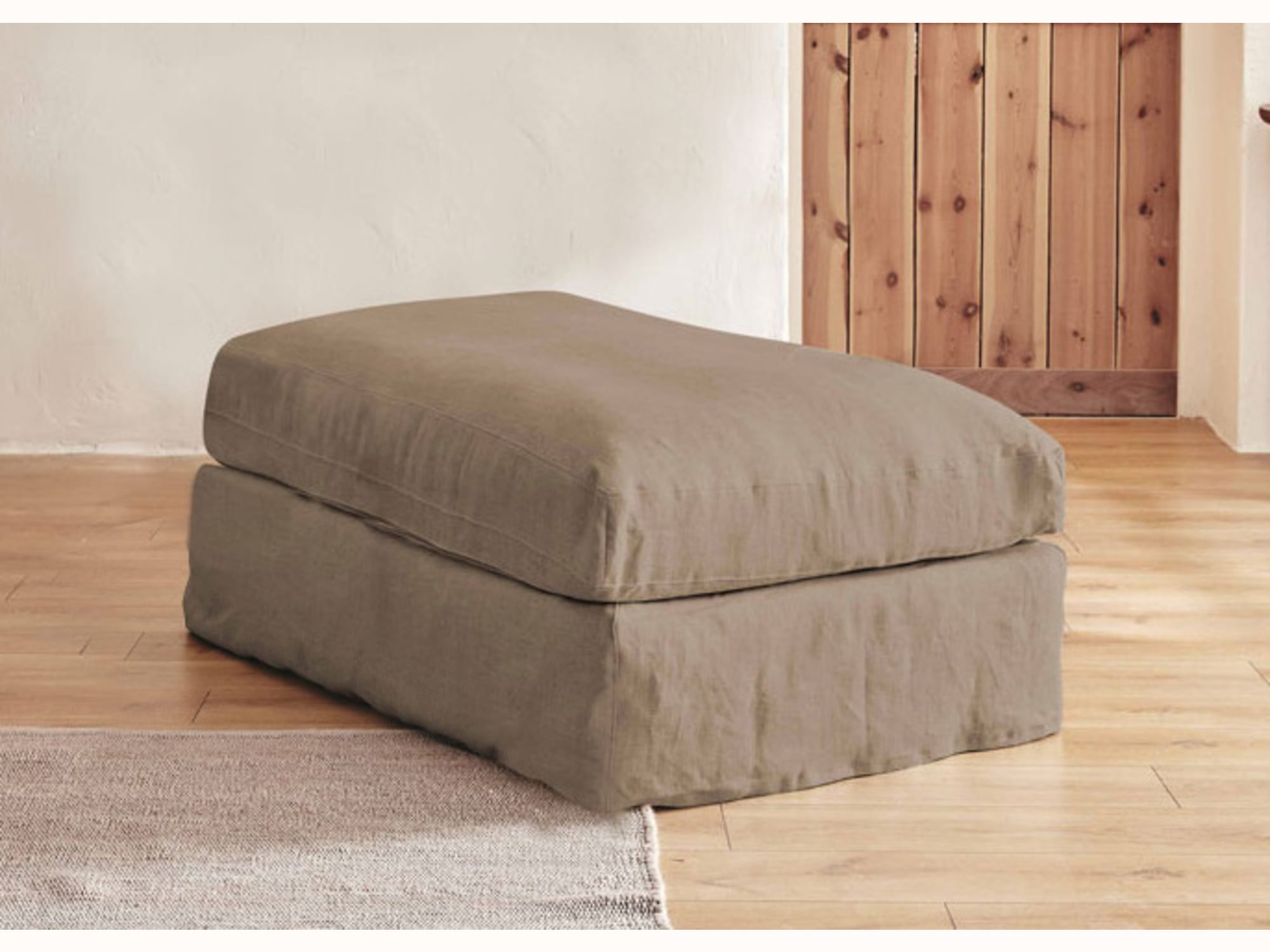 Pouf in lino LENO