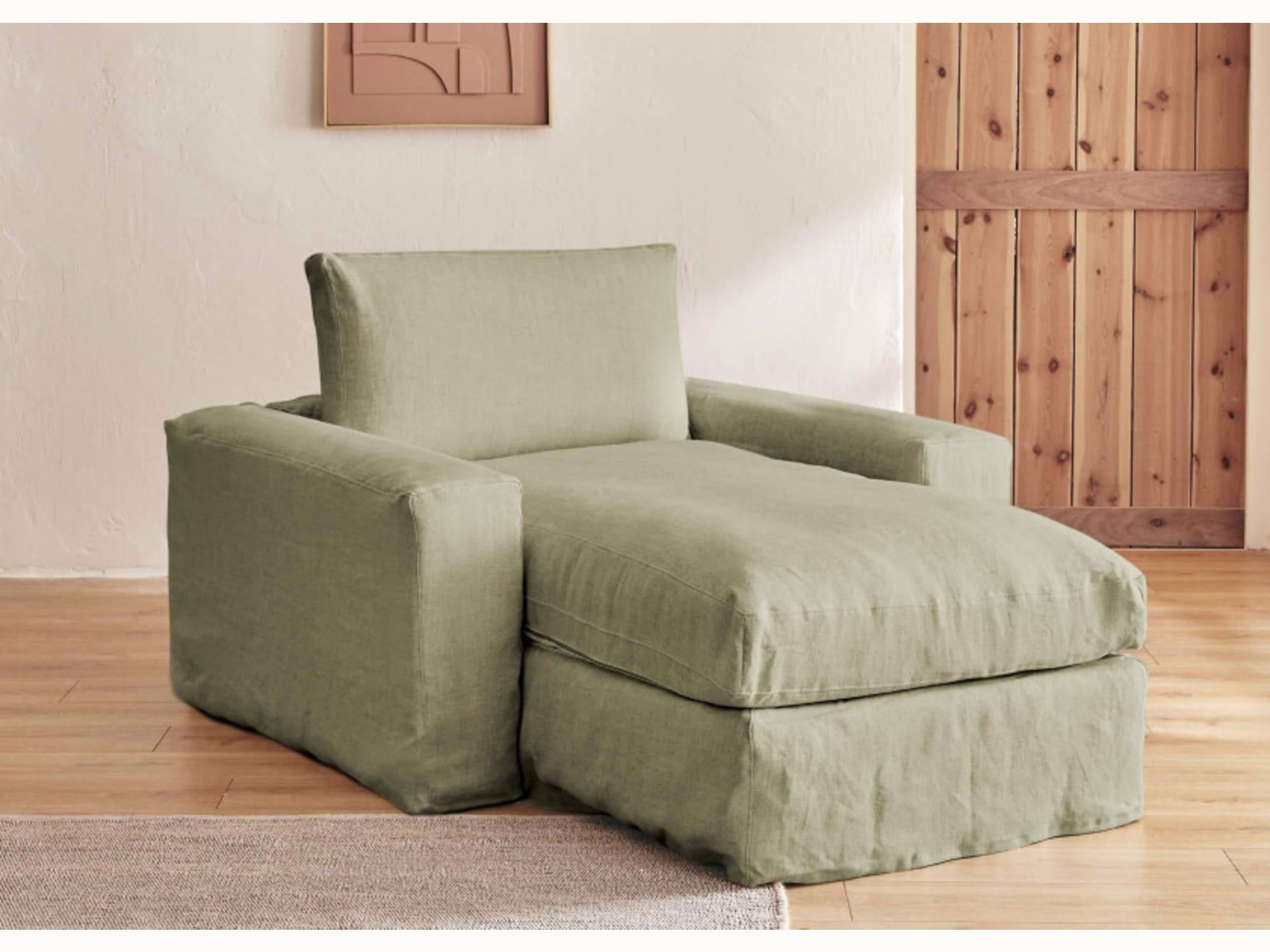Divano letto in lino LENO
