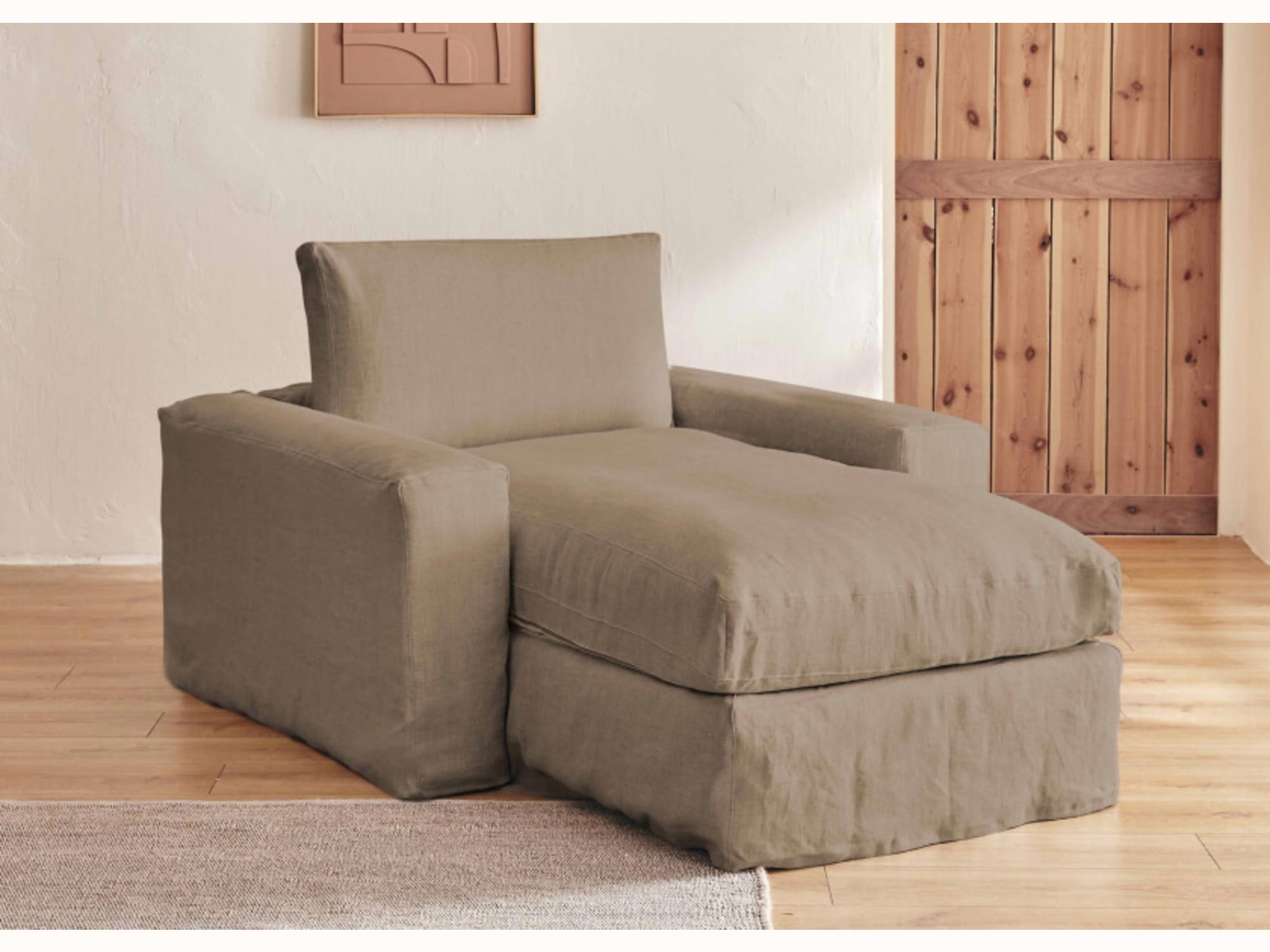 Divano letto in lino LENO