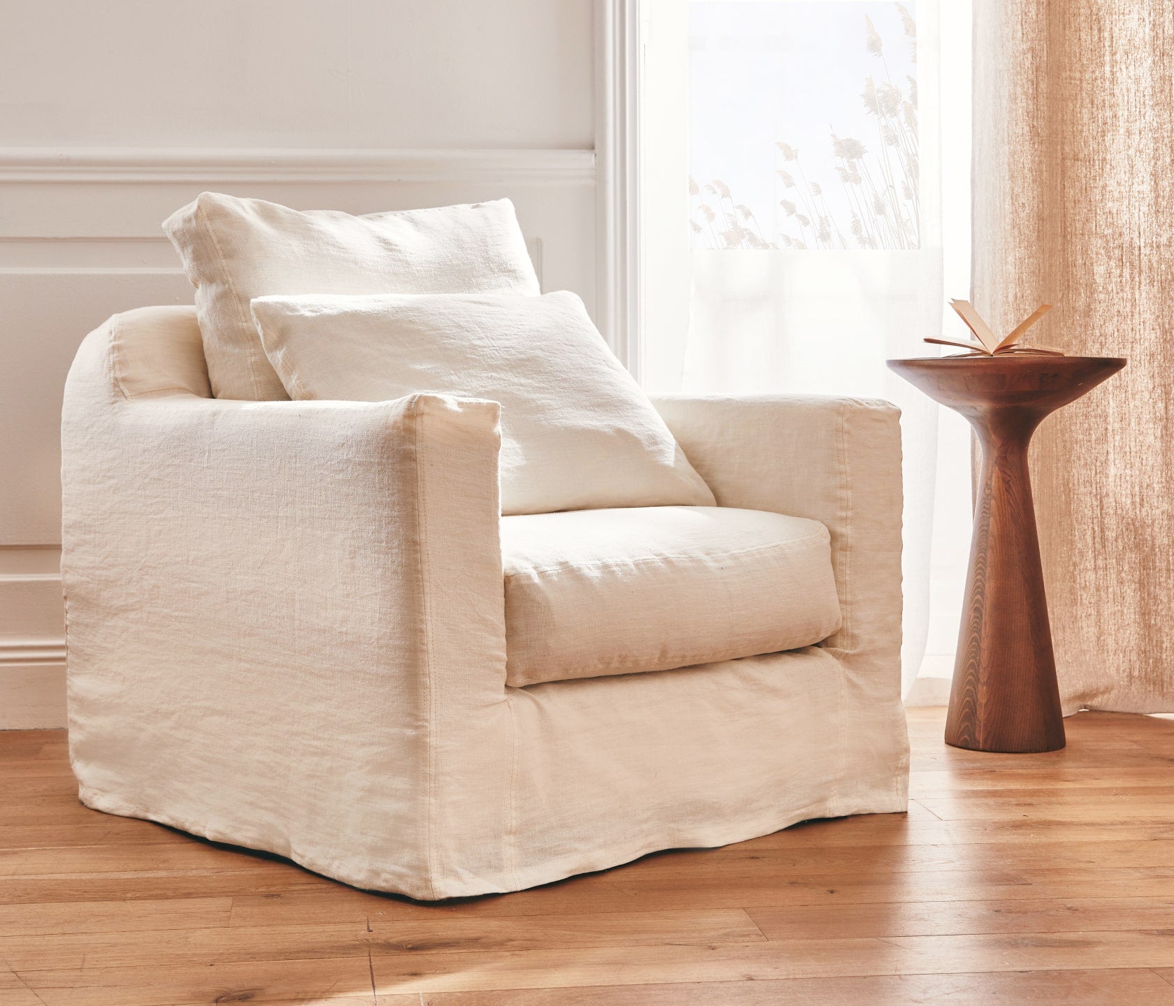 Poltrona in lino PALM