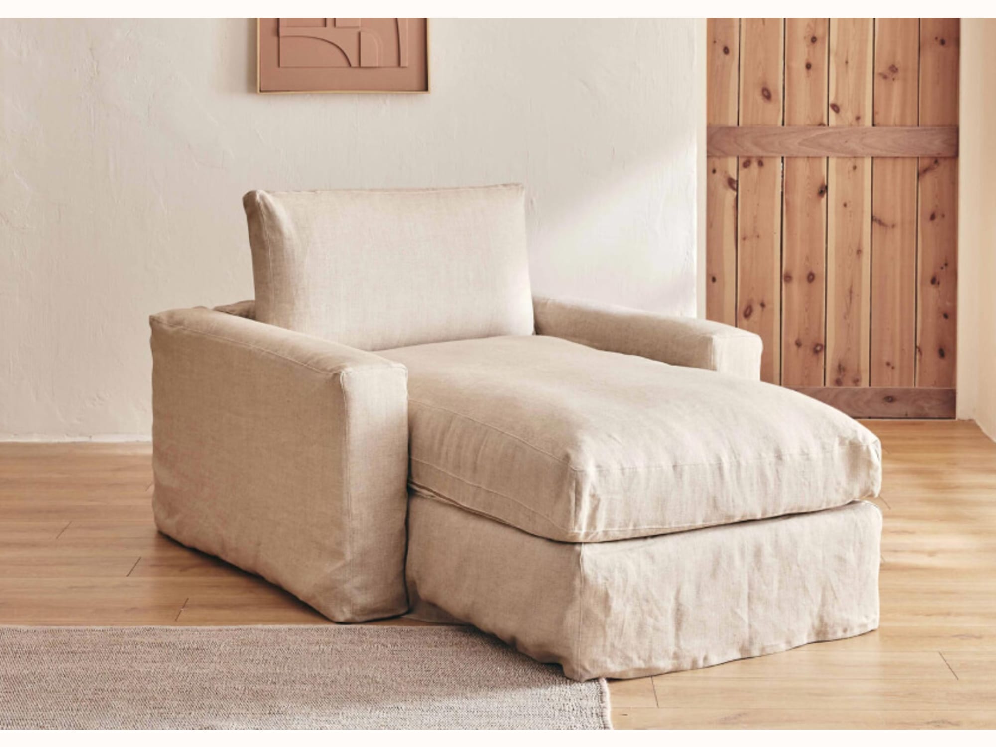 Divano letto in lino LENO