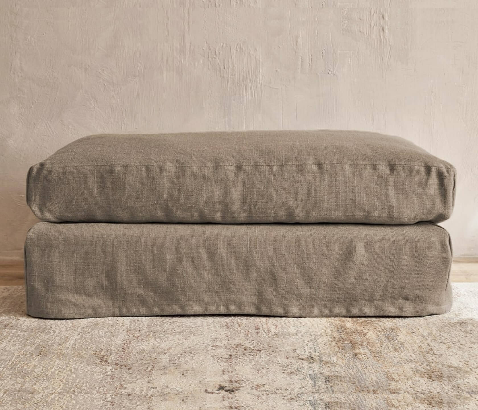 Pouf in lino PALM