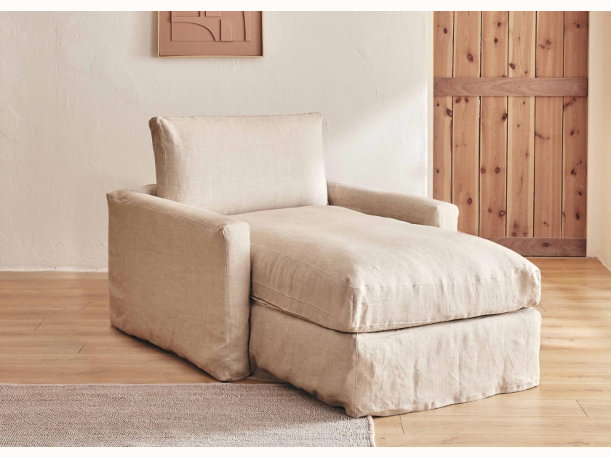 Divano letto in lino LENO