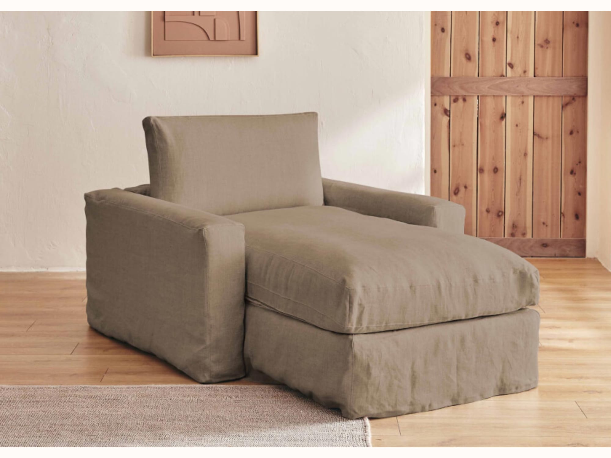 Divano letto in lino LENO