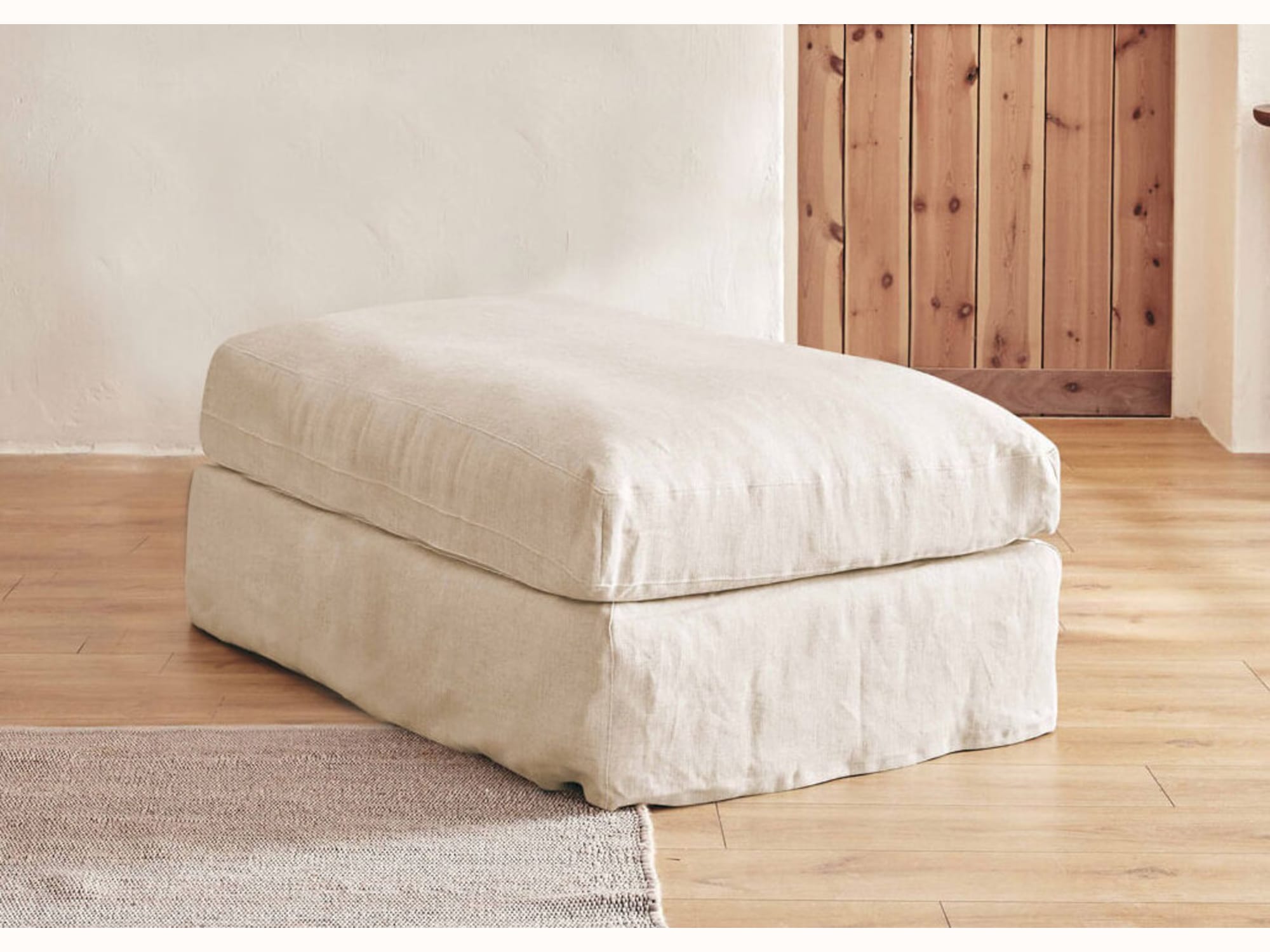 Pouf in lino LENO