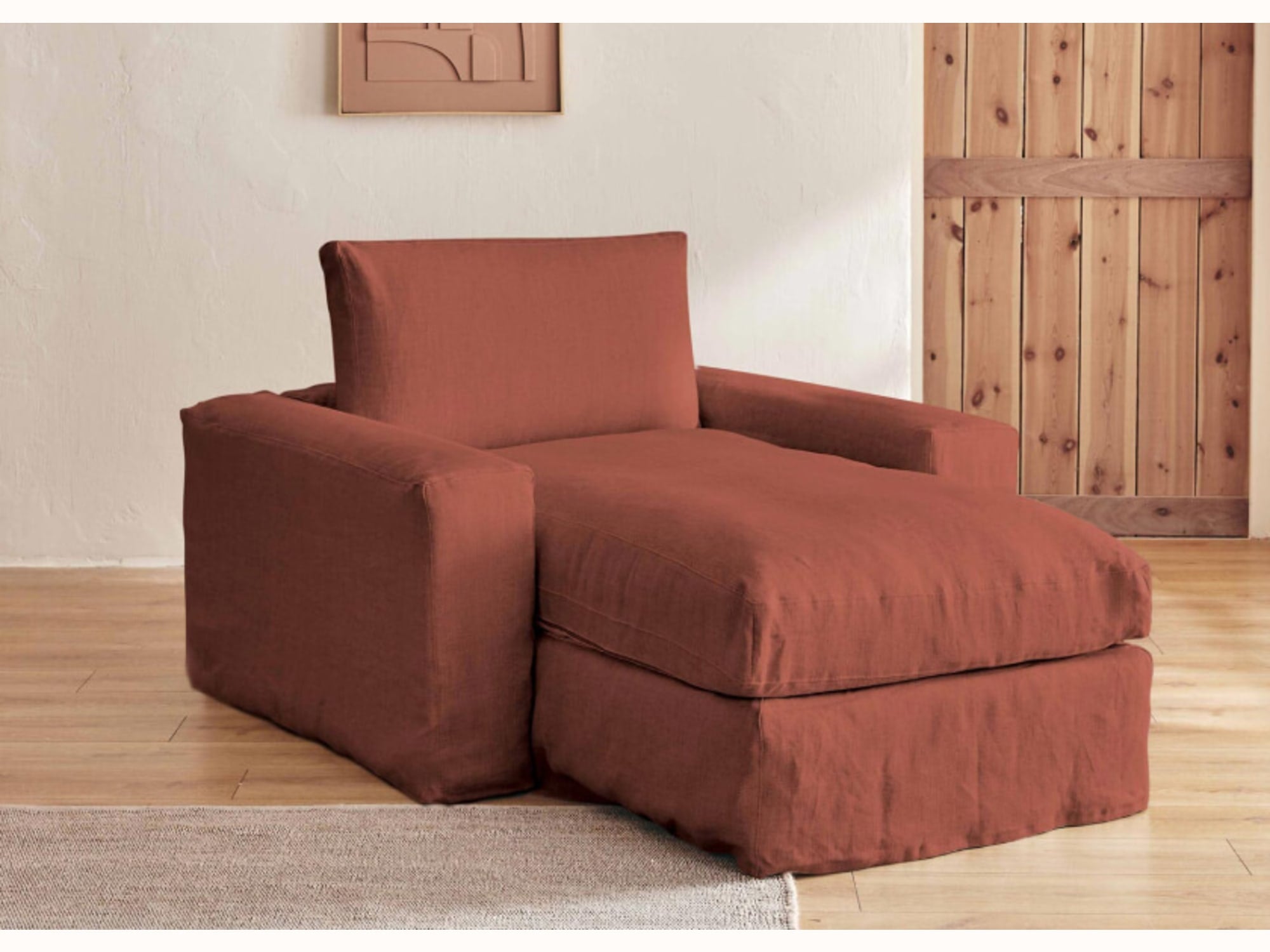 Divano letto in lino LENO