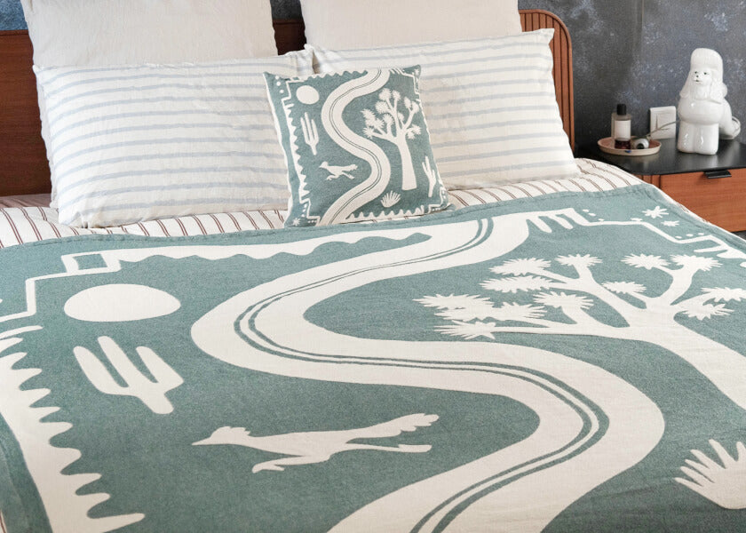 Set composto da plaid e fodera per cuscino - Kipli x Coline