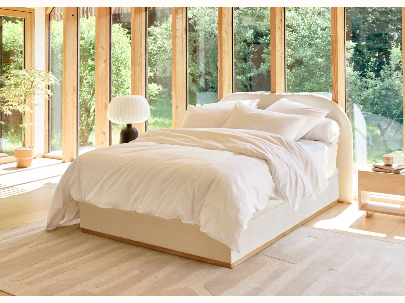 Letto contenitore premium in legno massello - LA VOILE