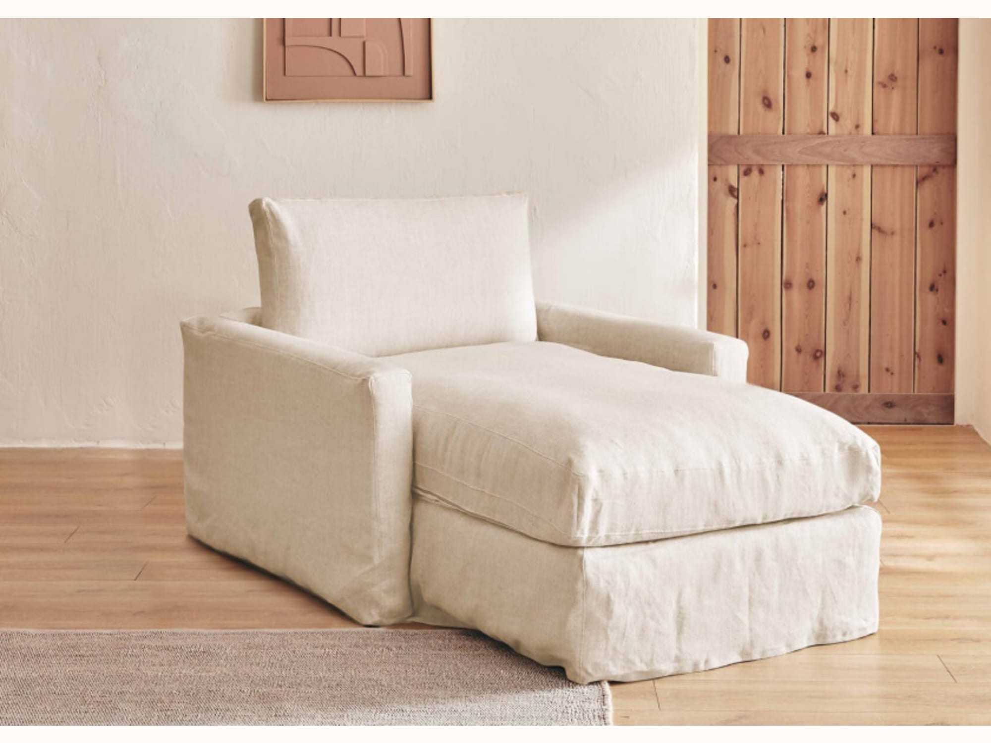 Divano letto in lino LENO