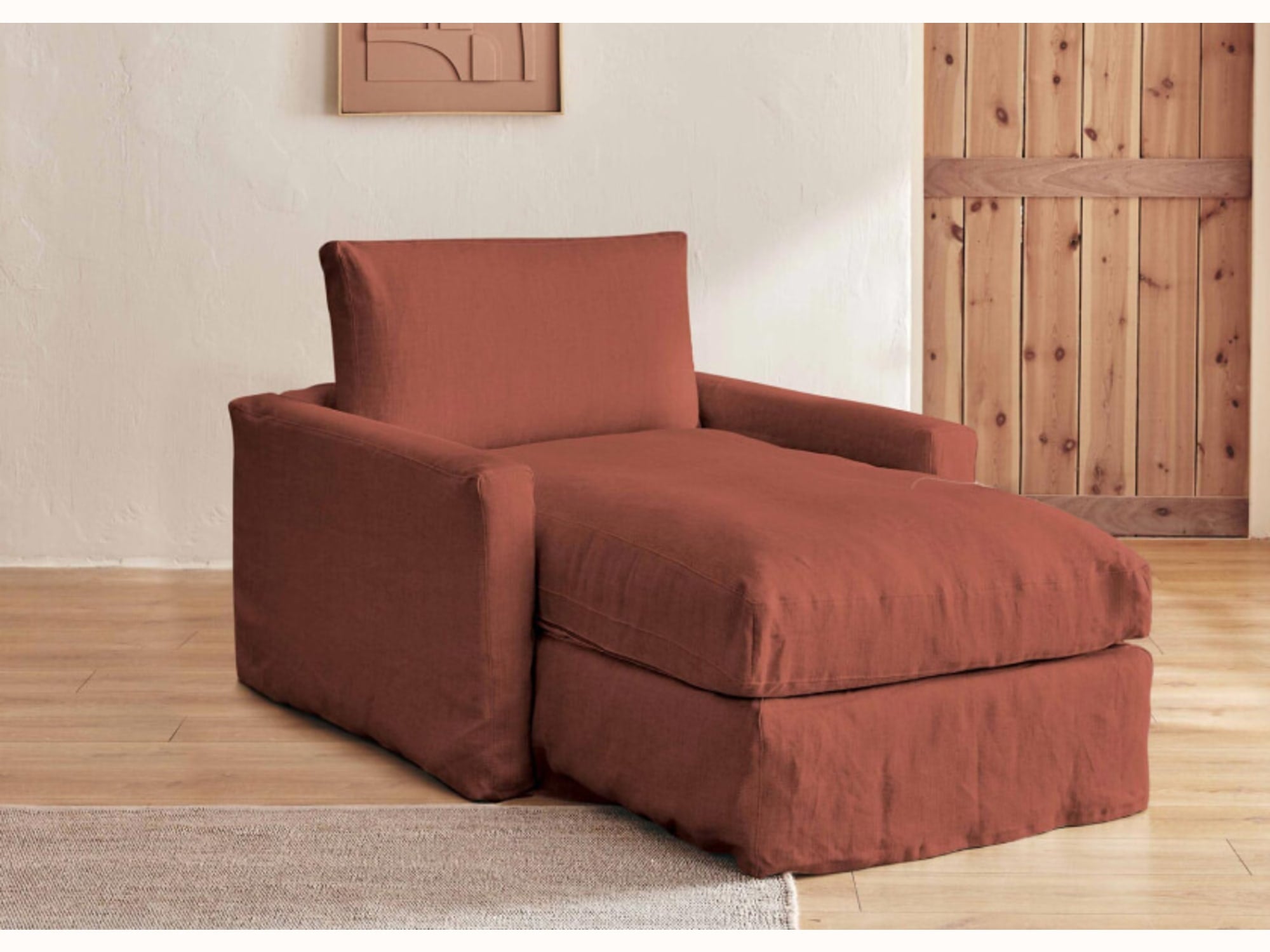 Divano letto in lino LENO