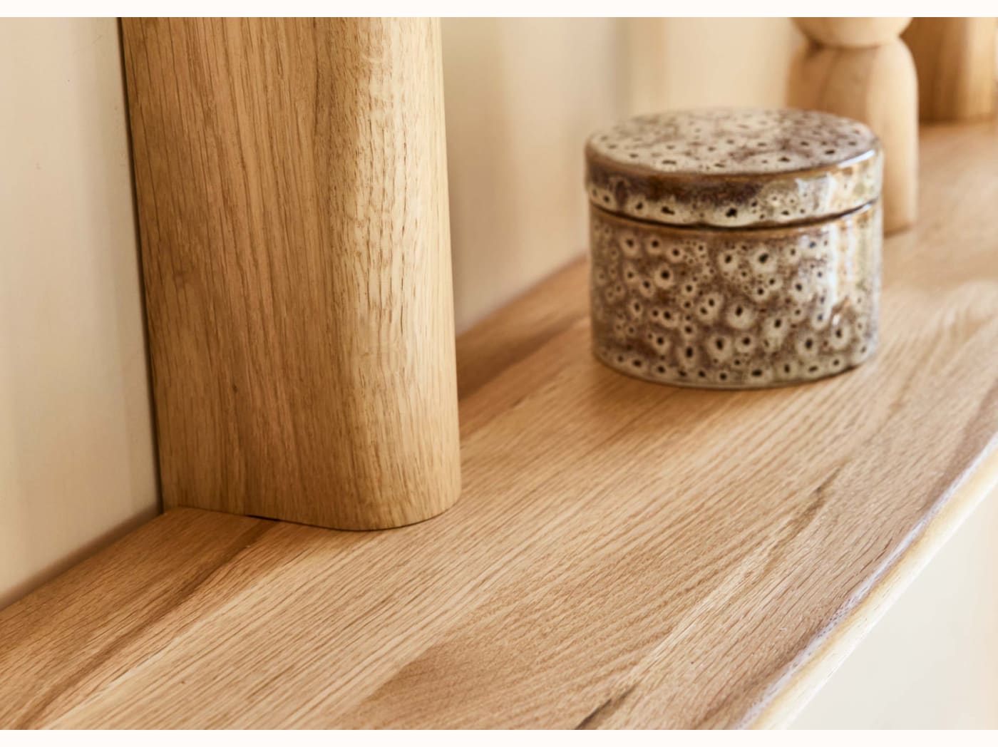 Scaffale da parete modulare in legno massello BAOBAB