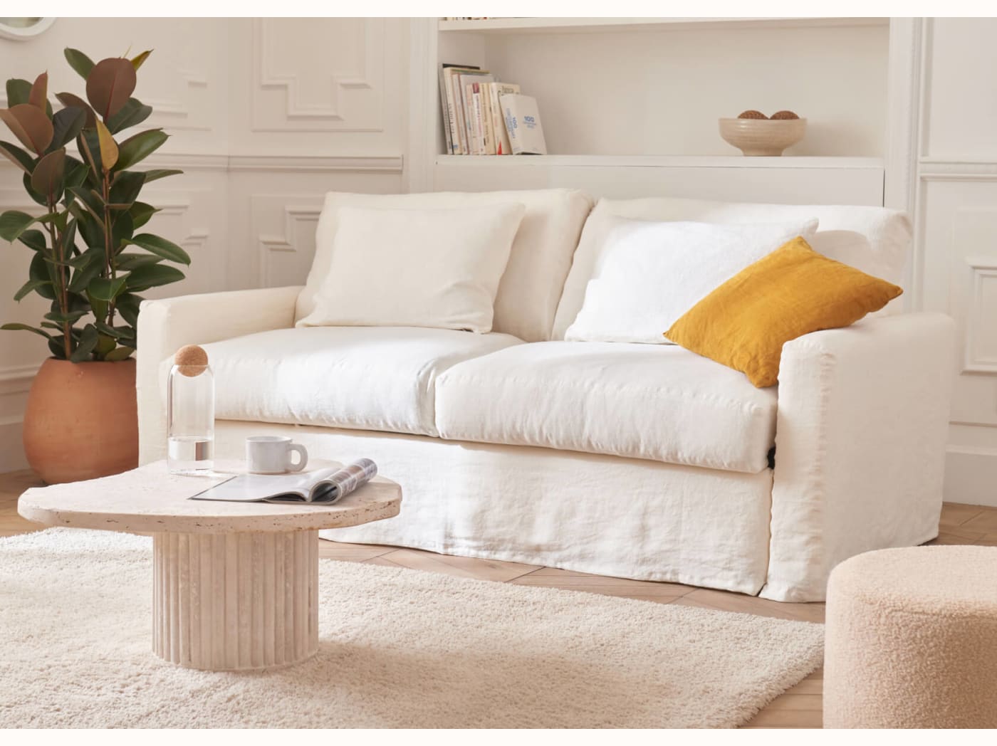 Divano letto in lino PALM