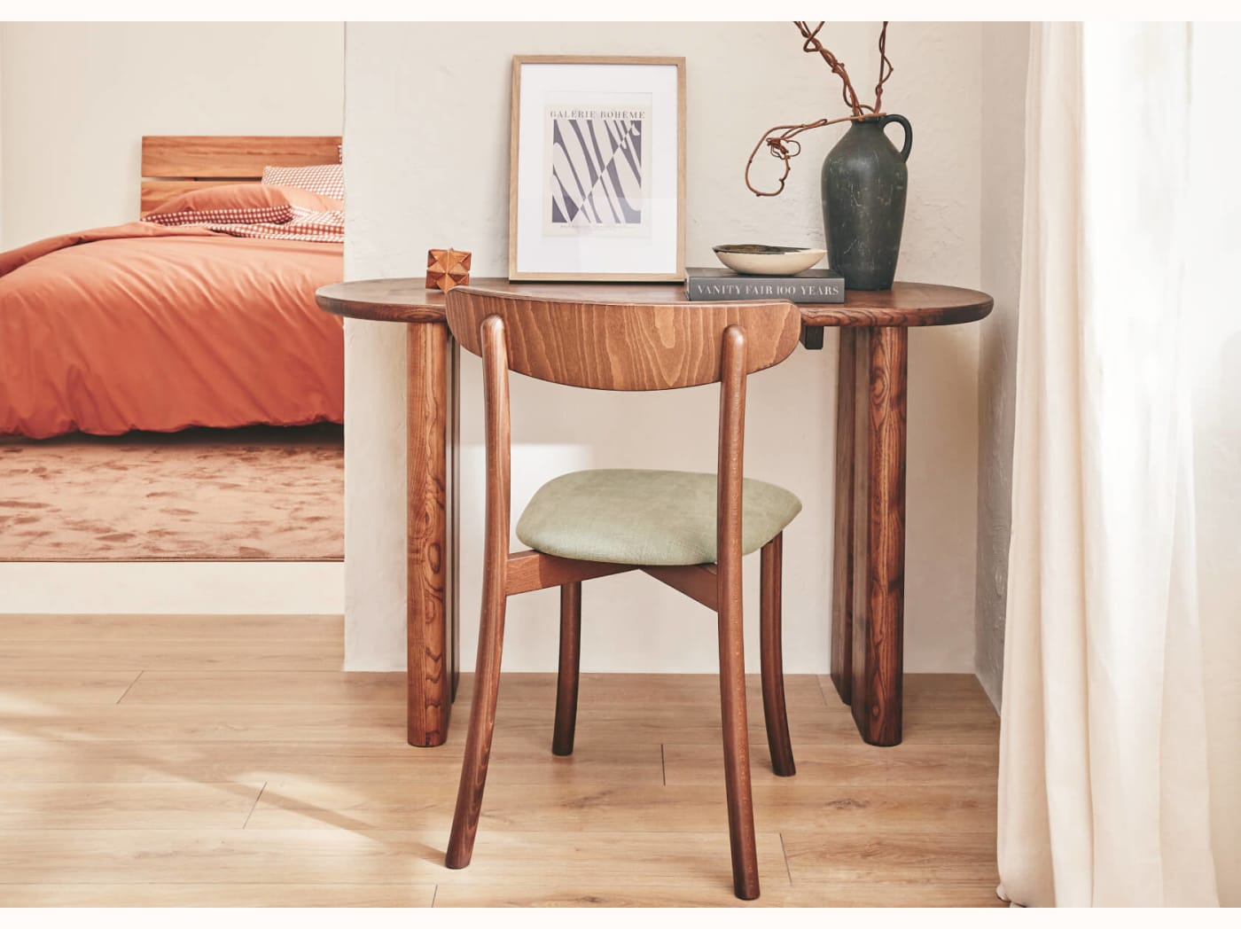 Sedia in legno massello TULIPE (set da 2)
