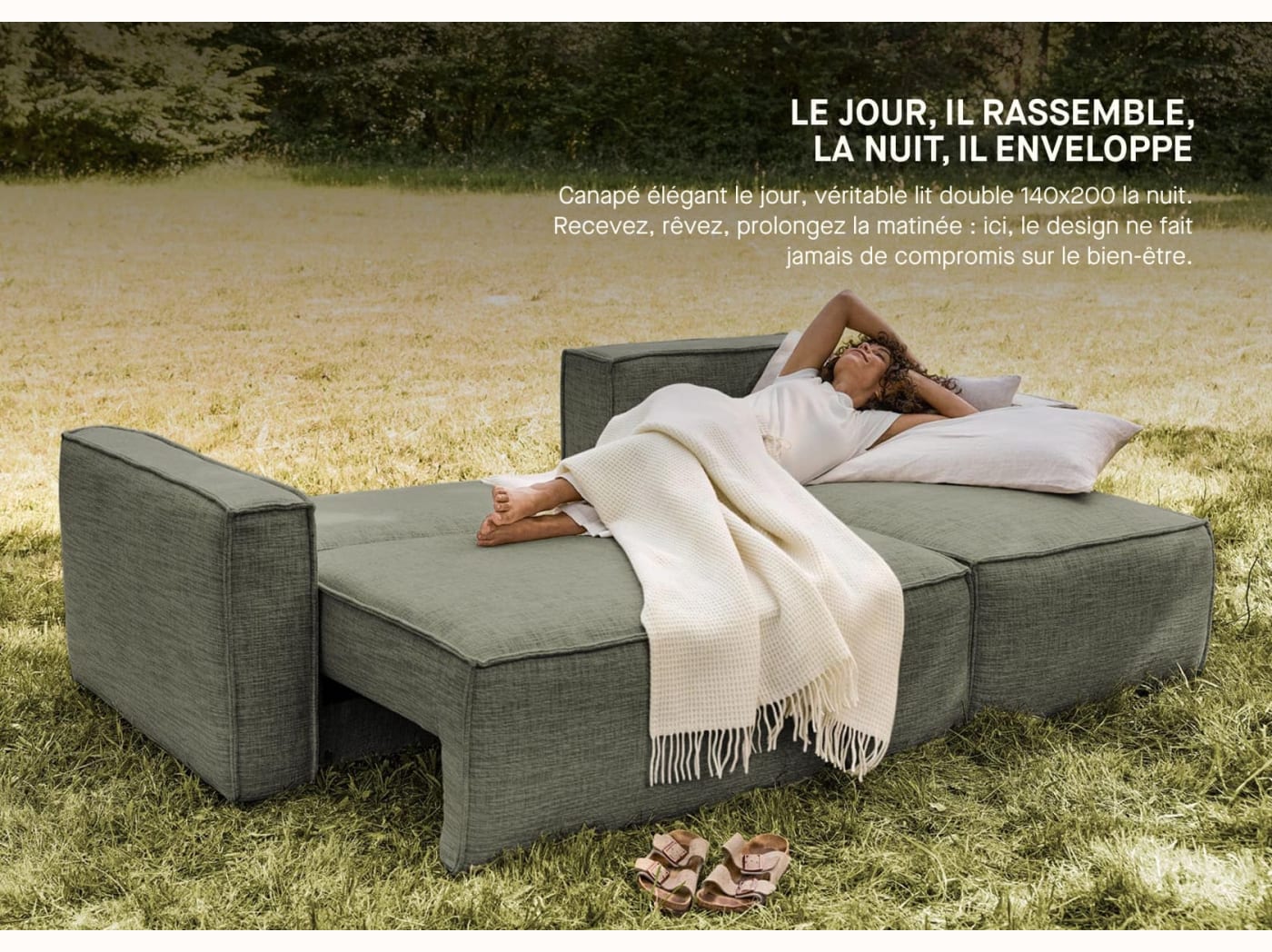 Divano letto angolare FOLIA