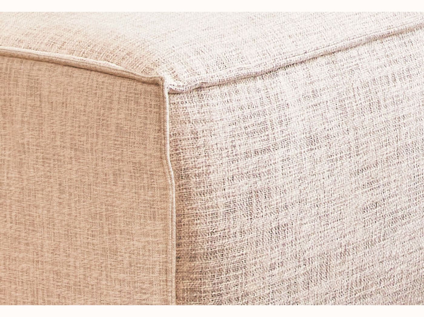Pouf con base in legno FOLIA