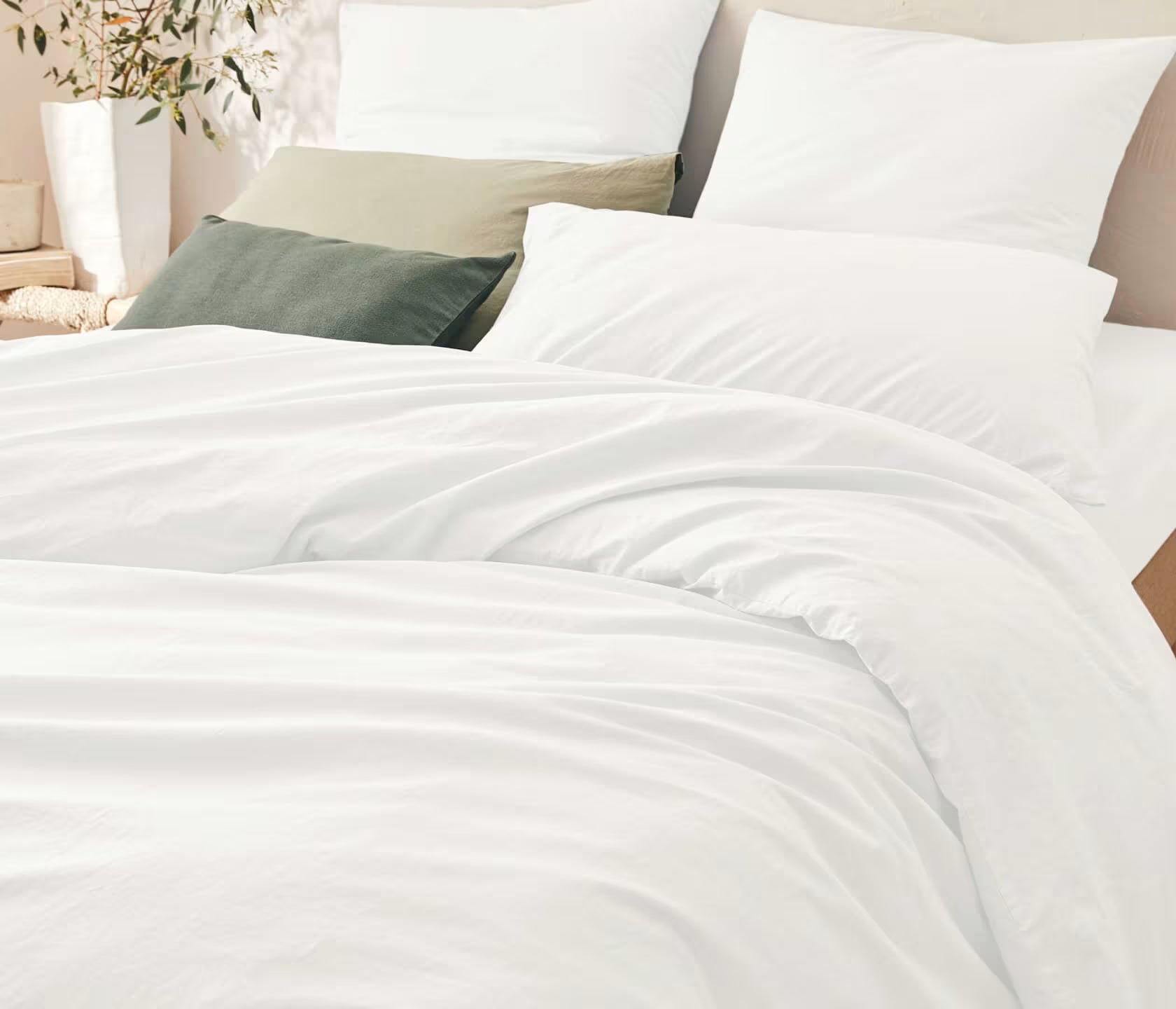 Set da letto in cotone lavato