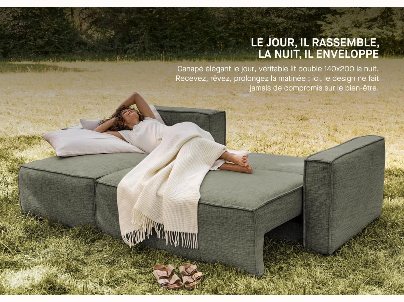 Divano letto angolare FOLIA