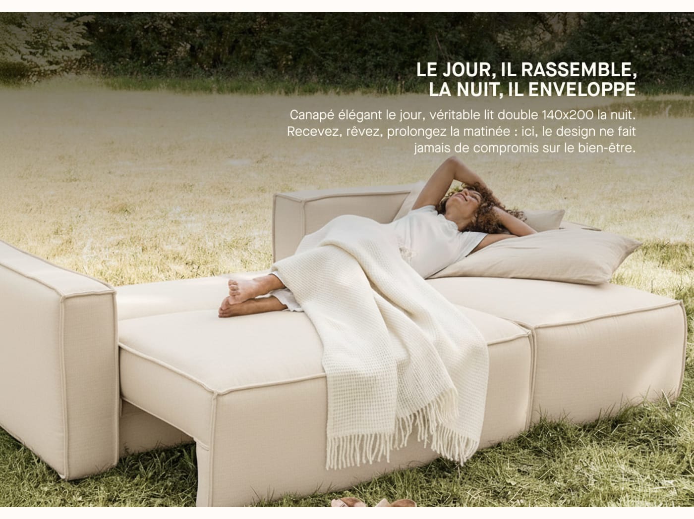 Divano letto angolare FOLIA