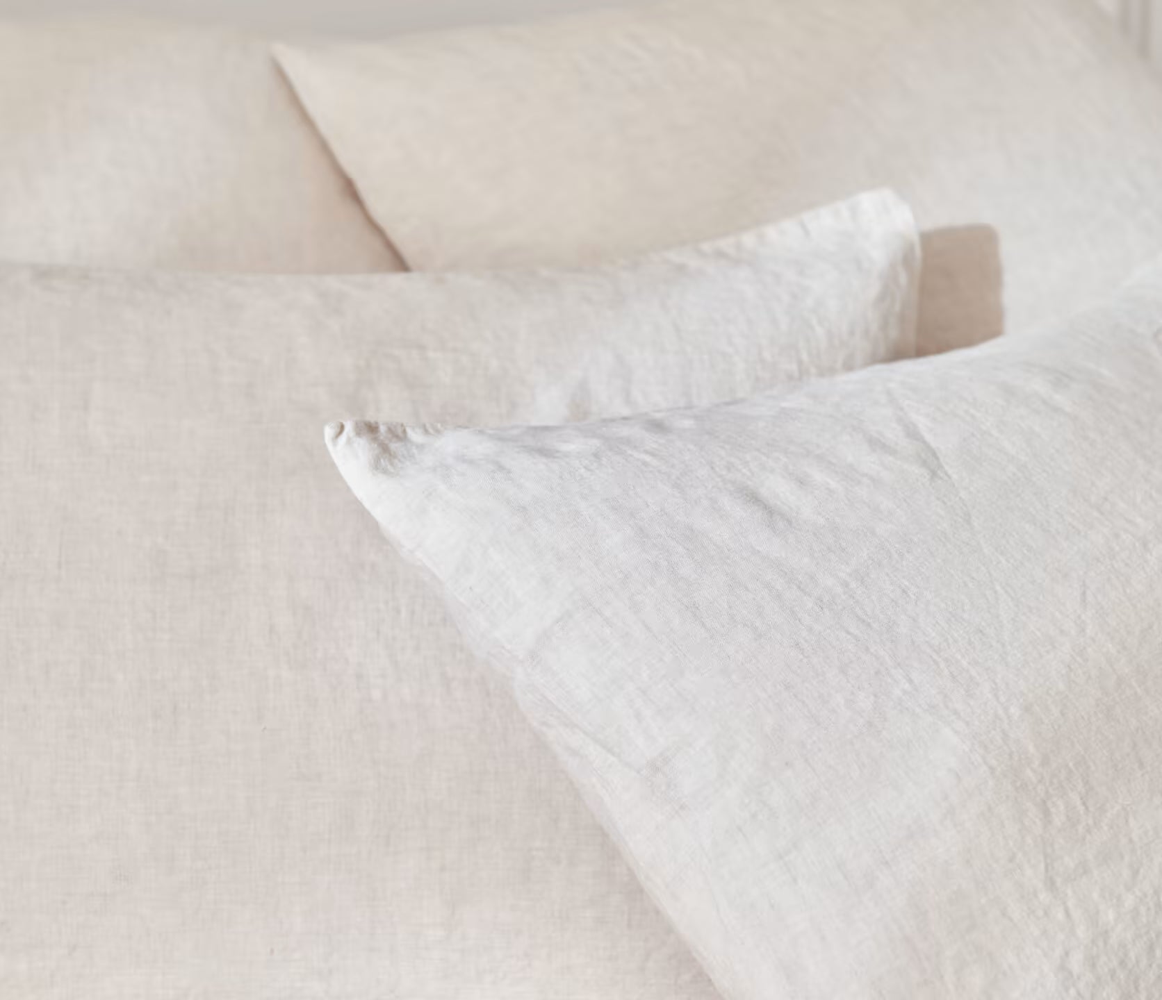 Set da letto in lino