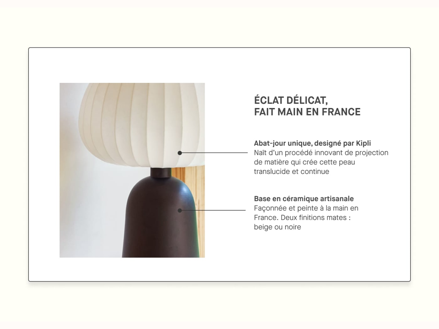 Lampada da tavolo Hikari