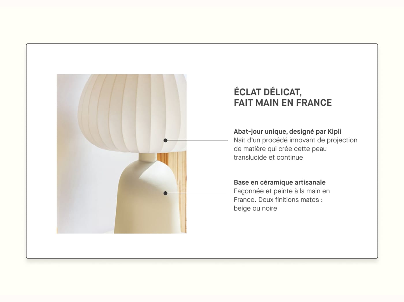 Lampada da tavolo Hikari