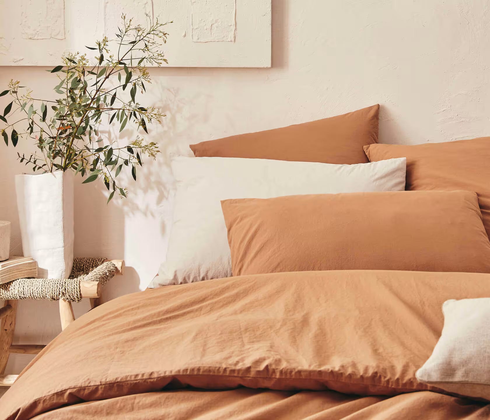 Set da letto in cotone lavato