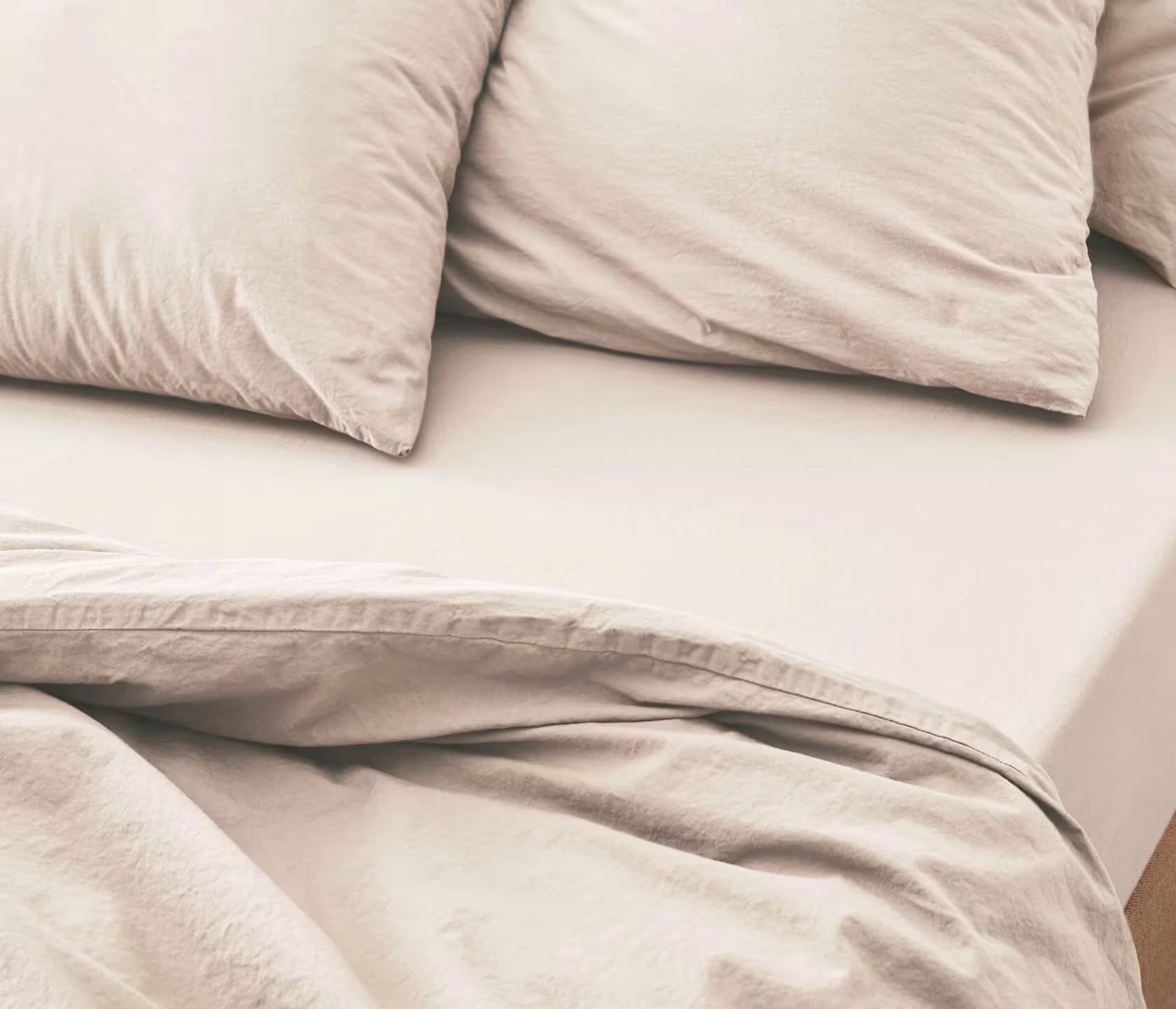 Set da letto in cotone lavato