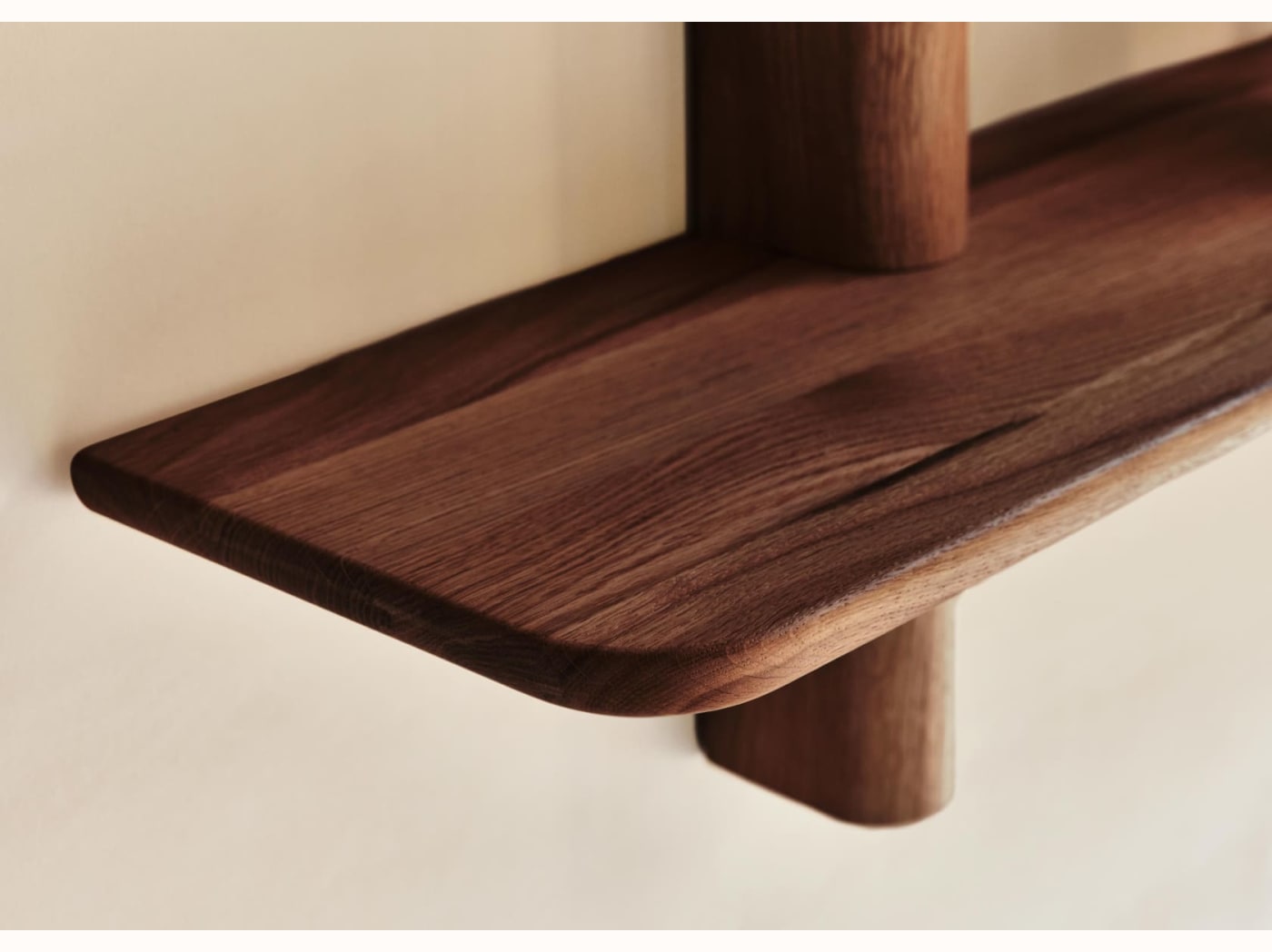 Mensola da parete in legno massello BAOBAB - 2 ripiani