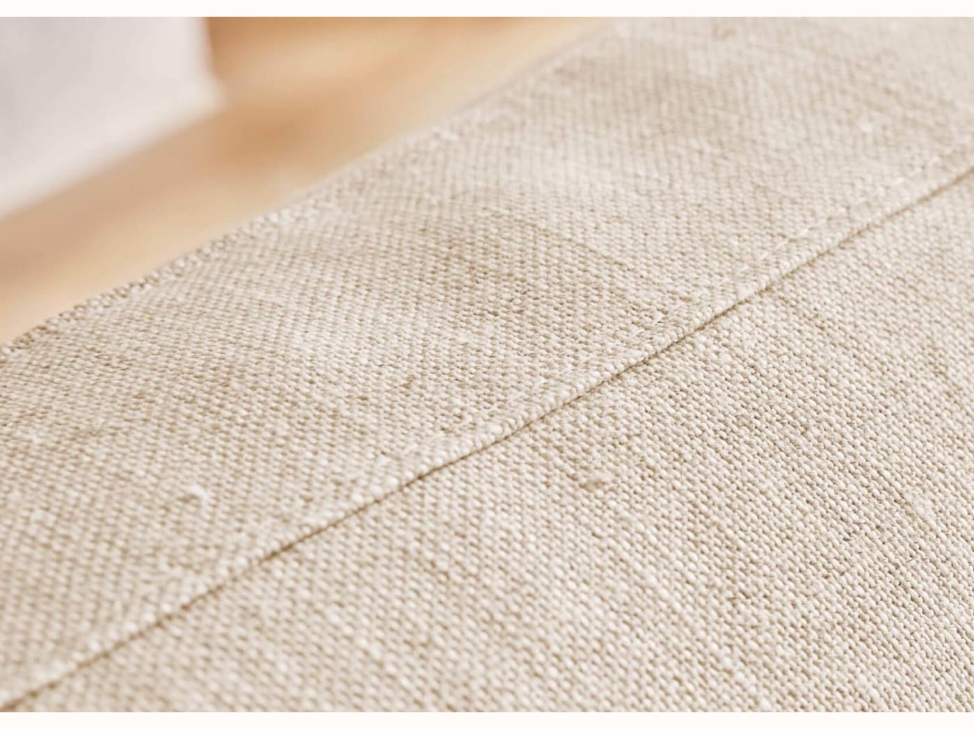 Poltrona ampia in lino LENO - 80 cm