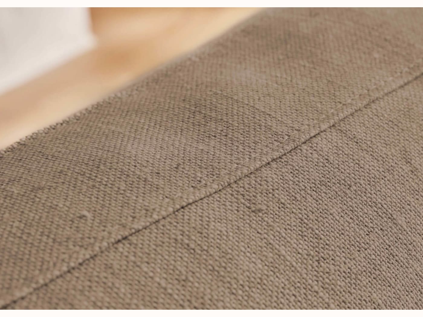 Poltrona ampia in lino LENO - 80 cm