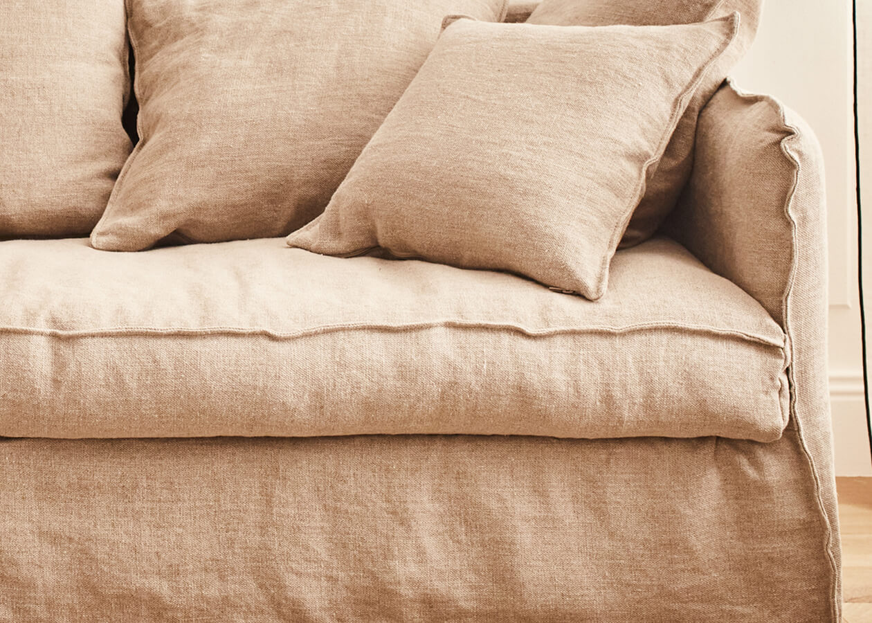 OLIA-sofa i hør