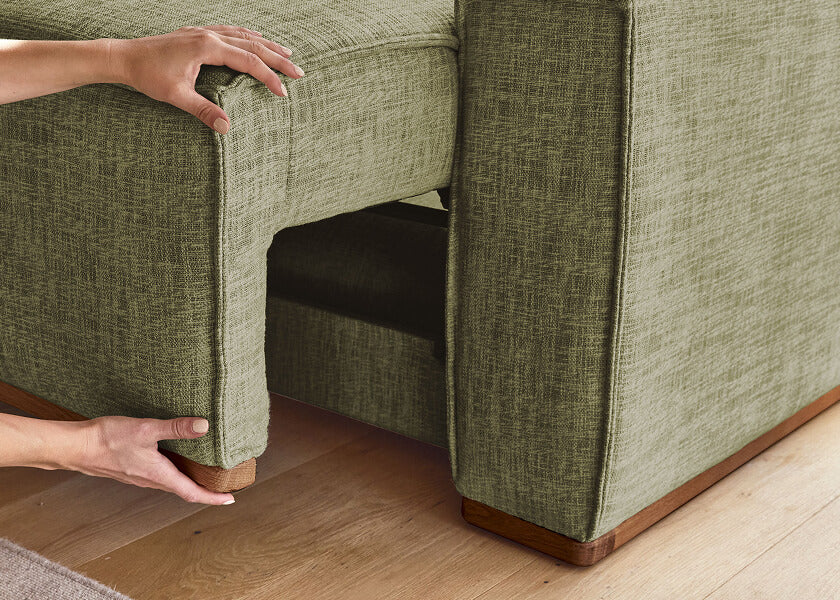 Sofá cama con base de madera FOLIA