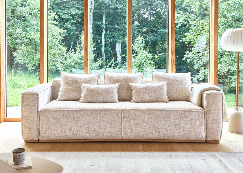Sofá cama con base de madera FOLIA