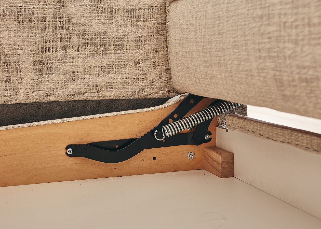 Sofá cama con base de madera FOLIA