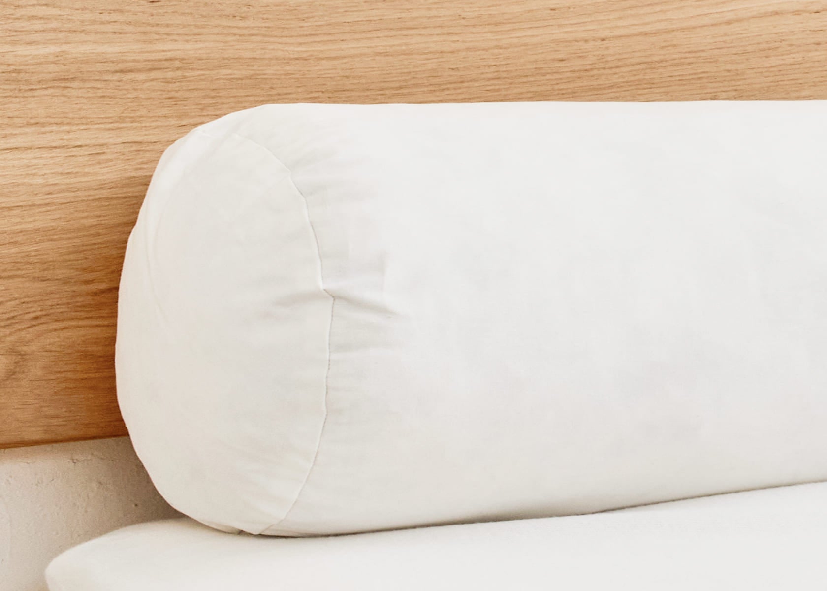 Recycled Feather and Down Bolster Pillow