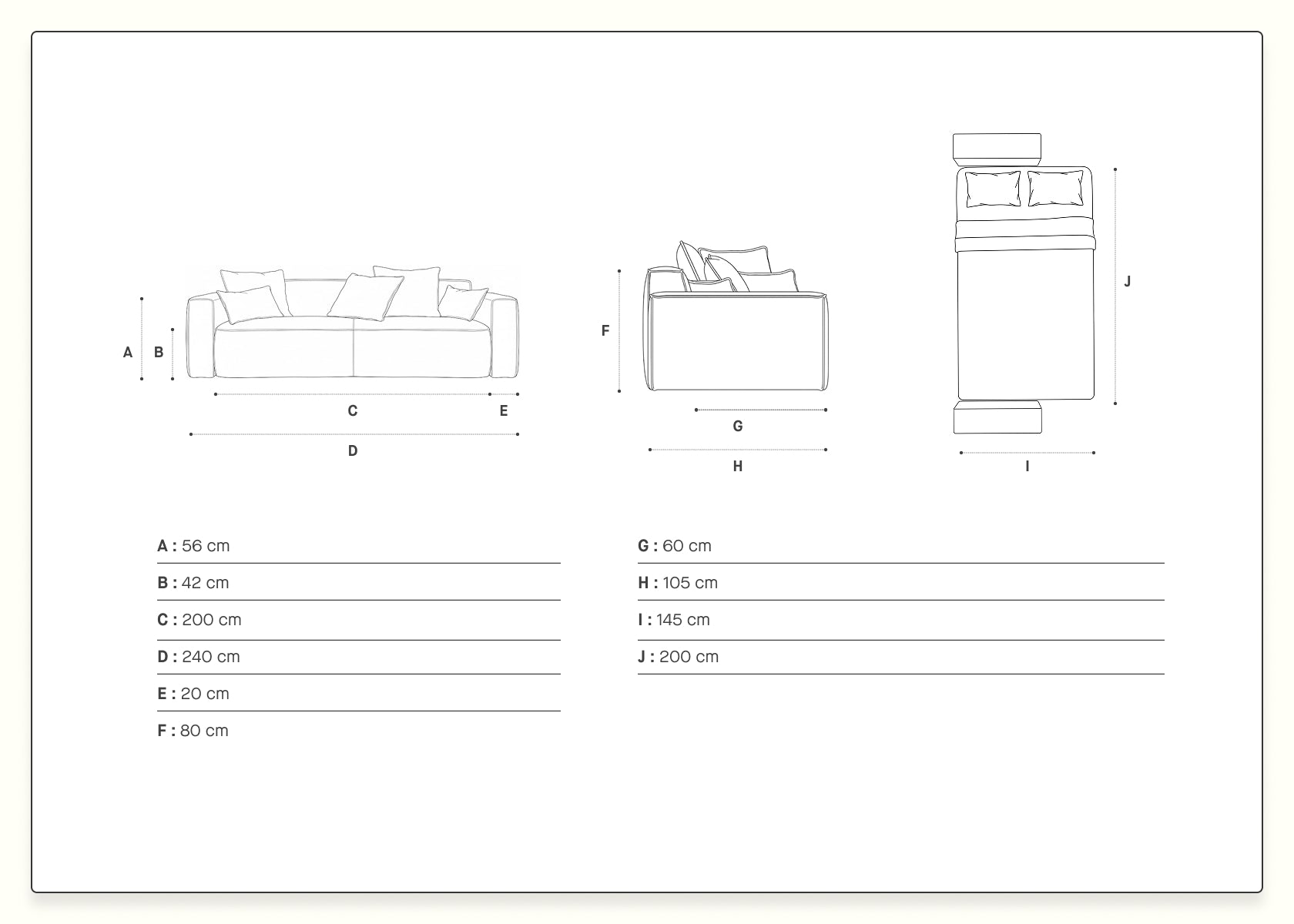 Divano letto FOLIA