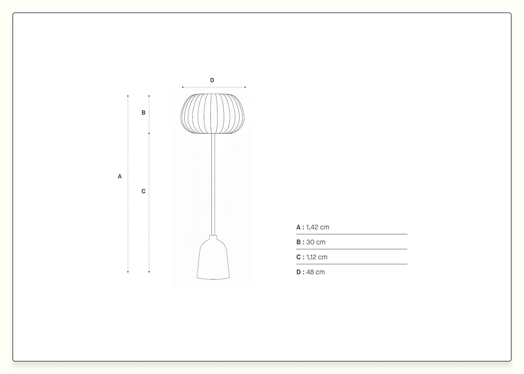 Lampada da terra Hikari
