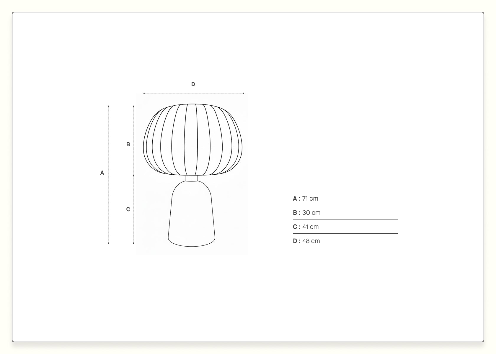 Lampada da tavolo Hikari